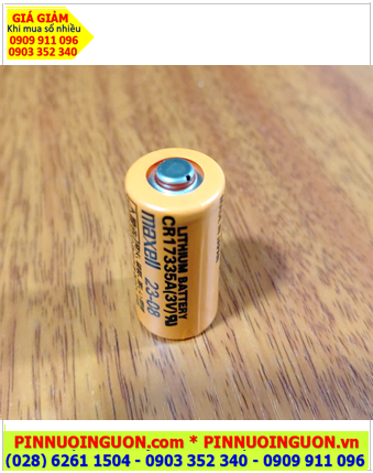 Maxell CR17335A; Pin nuôi nguồn PLC Maxell CR17335A lithium 3V 1650mAh chính hãng _Xuất xứ NHẬT